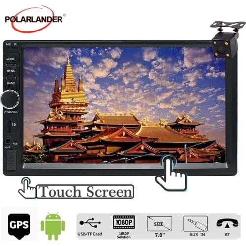 Touch screen Audio Player Autoradio 7'' Android 2din Car Multimedia Player Car Radio Stereo GPS Navigation Bluetooth USB SD