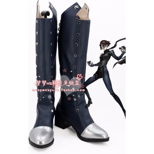 Shin Megami Tensei: Persona 5 QueenMakoto Niijima cosplay shoes Boots Custom Made 3824