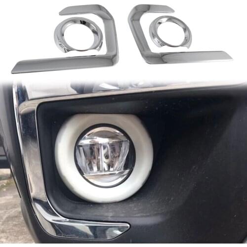 Car Styling Front Head Fog Lamp Light Ring Front Fog Light Eyebrow Sticker Accessories Trim for Subaru Outback 2021