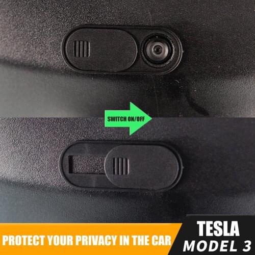 Universal Car Camera Webcam Cover Durable Thin Car Camera Privacy Protection Shield Interior Accessories For Tesla Model 3