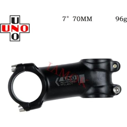 UNO AS025 Bike 7/17 Degree 60-130mm Matte Black Stem Iamok Gray Logo Stems Road Bicycle Parts