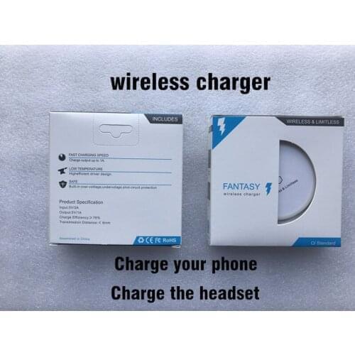 High quality Fast qi wireless charger for i phone x charging pad for S amsung G alaxy Note 8/S8/s7 Retail package wholesale