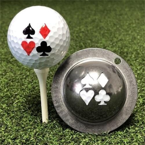 1pc Golf Ball Line Marker Stainless Steel Hollow Alphabet Golf Scriber Alignment Mark Tool Drawing Templates Golf Line Marker