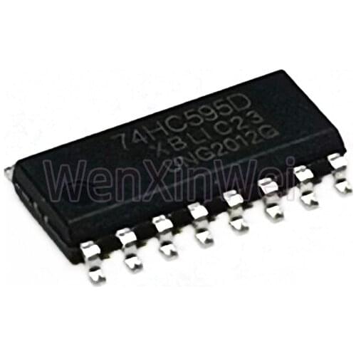 10pcs/lot SN74HC595DR 74HC595D HC595 8-Bit Shift Register Sop-16 Brand New & Original