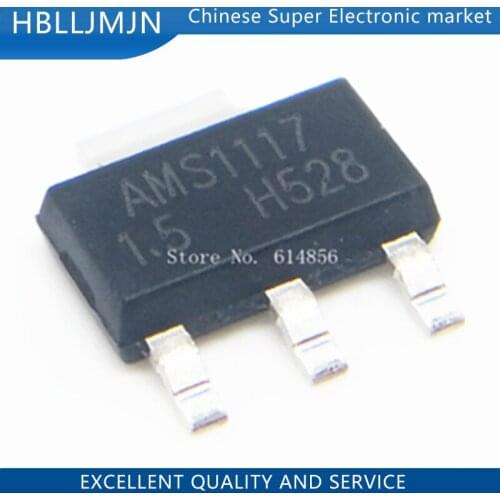 100PCS AMS1117-1.5V AMS1117 1117 1.5V 1A Voltage Regulator LDO SOT-223