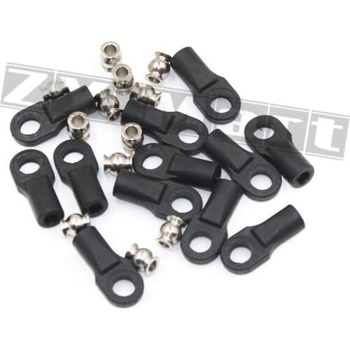 12Pcs Reprap Delta Kossel Delta Mini 5347 Buckle For M3 M4 Ball Caps Parallel Arm Rod Carbon Rod Joints 12 handles & 12 Balls