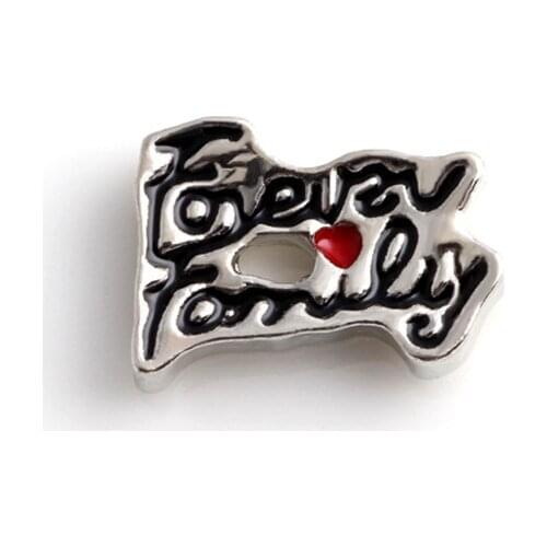 20Pcs/lot Forever Family Floating Charms Hand-made DIY for Glass Lockets