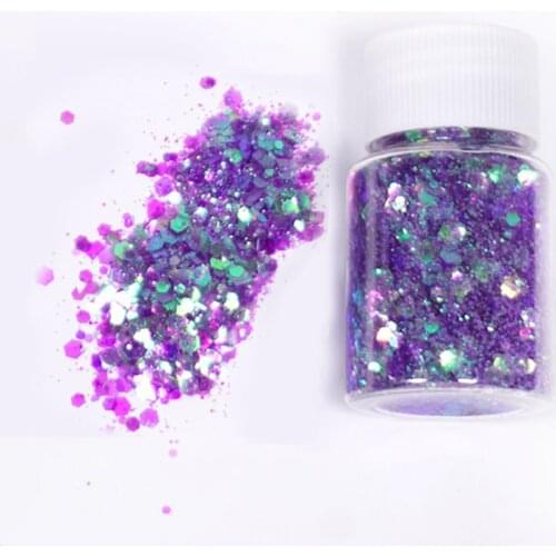 6 Pcs/set Glitter Filling Material Epoxy Filler Decoration Ornaments DIY Tool Sequin Resin Mold Accessories E56C