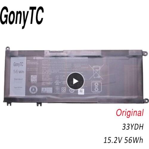 GONYTC 33YDH 15.2V 56Wh New Original Laptop Battery for Dell inspiron 7778 7779 PVHT1 33YDH