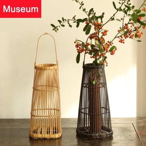 Bamboo Products Flower Art Tea Ceremony Decoration Goods Of Furniture For Display Rather Than For Use Manual Bamboo Weaving Zen