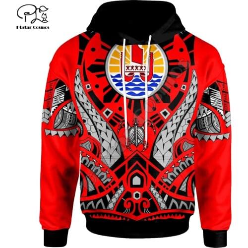 NewFashion Tahiti Country Art Flag Tribal Culture Retro Streetwear Tracksuit Men/Women Pullover 3DPrint Funny Casual Hoodies D23