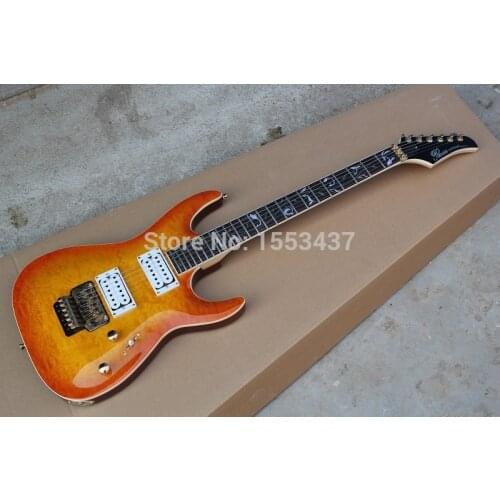Free shipping wholesale new arrival custom orange electric guitar pensa guitar 1112