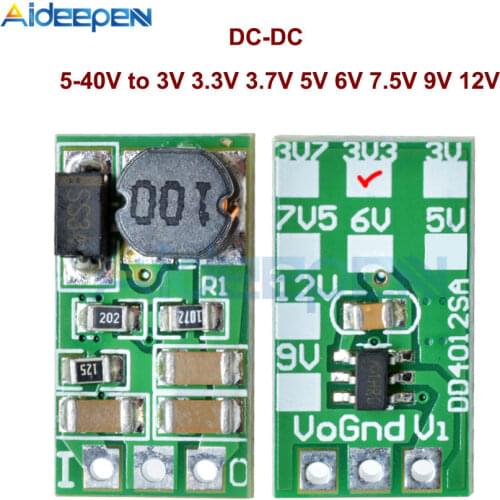 DC-DC Buck Step Down Converter Regulator Module DC 5-40V to 3V 3.3V 3.7V 5V 6V 7.5V 9V 12V 1A Power Supply Module