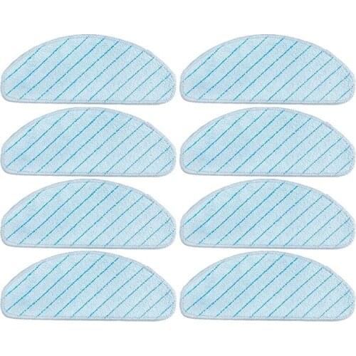 For Ecovacs Deebot Ozmo T8 Aivi T8 Max T9 Max Vacuum Cleaner Cleaning Washable Mop Pad Mop Cloth Rag (8PCS)