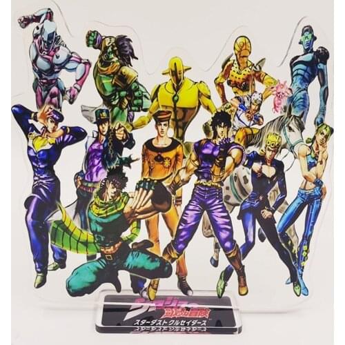 Anime JoJos Bizarre Adventure Acrylic Stand Figure Diavolo Bruno Bucciarati Desktop Decoration Collection Model Toy Gifts
