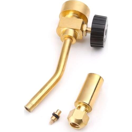 OOTDTY MAPP Gas Turbo Torch Brazing Gun Super Propane Gas Welding Plumbing CGA600 Connection