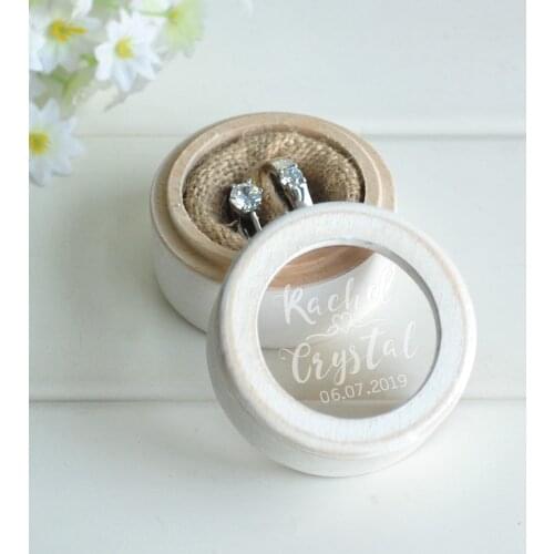 Custom Wedding Ring Box,Personalized Ring Bearer Box,Jewelry Box,Rustic Wooden Ring Holder,Anniversary Wedding & Engagement Box