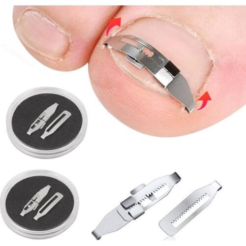 Y1UF Carbon steel Ingrown Toenail Pedicure Tool Straightening Correction Clip Curved Brace Toenails