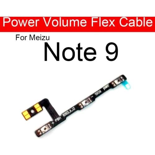 On/Off Power Volume Flex Cable For Meizu Note 9 M923Q Volume Control Switch Power Side Button Flex Ribbon Replacement Parts