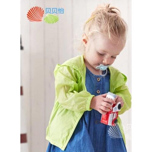 Bornbay Baby Boy Girls Hooded Jacket New summer clothes Baby Girl Coat Outerwear kids thin outerwear long sleeve solid coats
