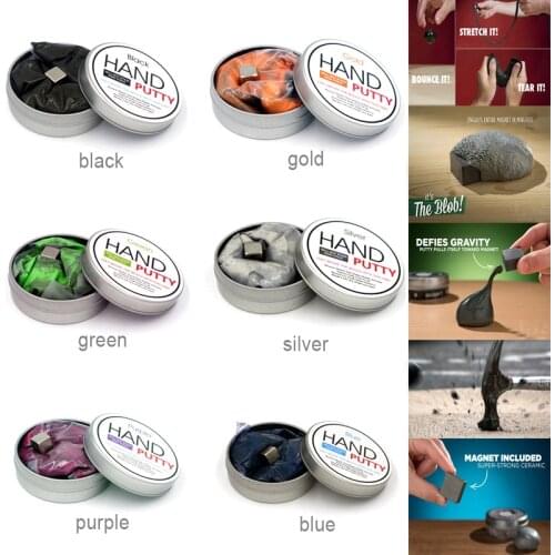 6 Colors Hand Magnet Plasticine Strong Rubber Playdough Rubber Mud Silly Mud Plasticine Charms Funny Modeling Educational Toys