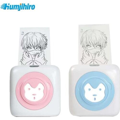 57mmx30mm 203 DPI Mini Pocket Thermal Printer Portable Photo Printer Wrong Questions Picture Bluetooth Printer for Android IOS