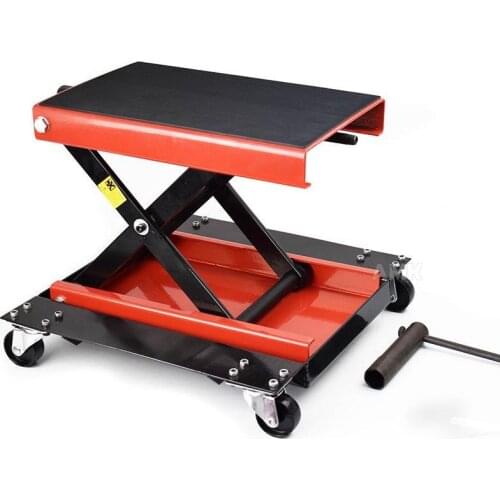 Loading 500Kg Multifunction Stand Scissor Lift Hoist Motorcycle Center Scissor Lift Hoist Workshop Bench Tool Set