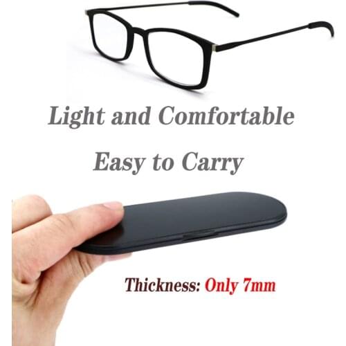 Fashion Thinoptics Reading Glasses For Men Women Ultra-Thin Anti-blue Light Glasses Reading Special Eyeglasses Clear Unisex NEW