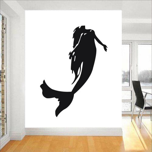 Mermaid Sticker Sea-maid Decal Muurstickers Posters Vinyl Wall Decals Pegatina Quadro Parede Decor Mural Mermaid Club Sticker