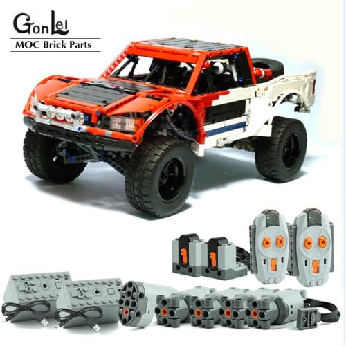 NEW 1718Pcs Baja Off-road vehicle Technic MOC 3662 RC Remote Control Truck Model kits Building Blocks Bricks diy Toys gifts