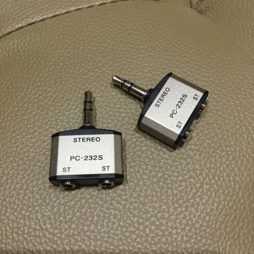Original new 100% PC-232S headphone adapter socket 3.5mm one in two adapter switch