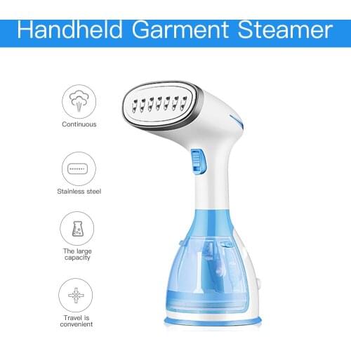 Steam in Seconds 1200W Powerful Portable Handheld Garment Steamer for Clothes Vertical Electric Iron Ironing Travel Home
