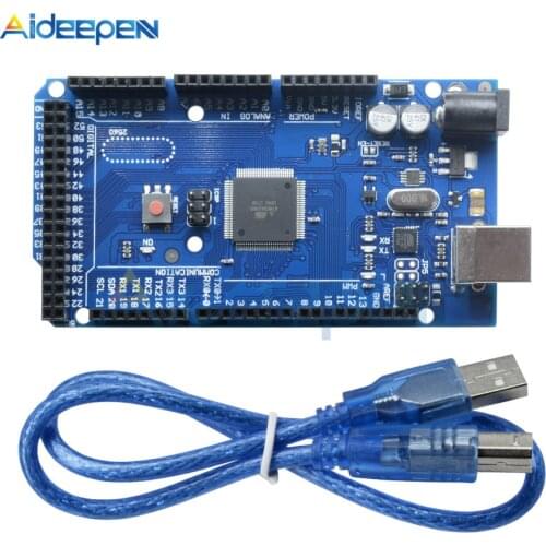 MEGA2560 R3 Control Board ATMEGA2560-16AU ATMEGA16U2 5V 16MHz Module For Arduino With USB Cable