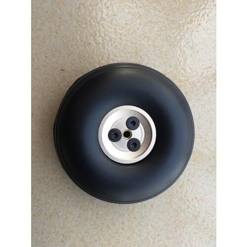 2.5'' / 63mm PU wheel with 3.1mm/4.1mm Dia-Casting Aluminum hub for RC Airplane