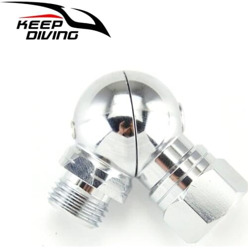 KEEP DIVING Second Stage Swivel Adapter 360 degree Swivel for Placing Breathing Tube Snorkel Scuba Diving Accessries