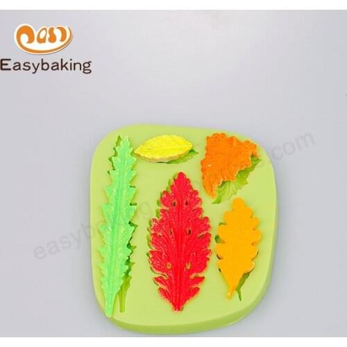 Various 5 Leaves Nature Silicone Mould Polymer Clay Maple Shape Accesories Cake Decorating Tools