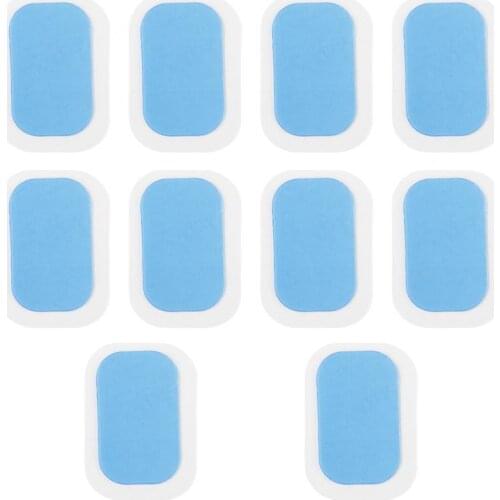 10PCs Replacement Gel Pads for EMS Abdominal Muscle Stimulator Exerciser Fitness Hydrogel Sticker Stickers Massager Gel Patch