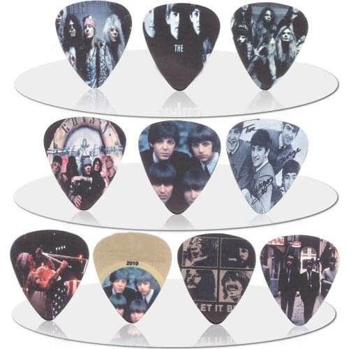 SOACH 10pcs 0.71mm Guns N 'Roses band quality two side earrings Accessories pick DIY design guitar pick