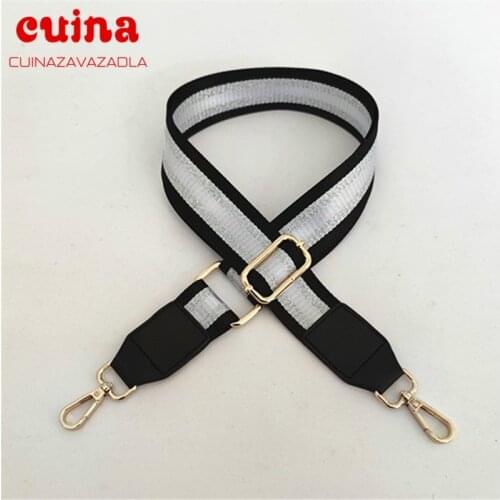 Fashion Womens Bag Adjustable Shoulder Belt Wide 3.8cm Nylon Handbag Accessories Decorative Bag Strap Handbag Belt