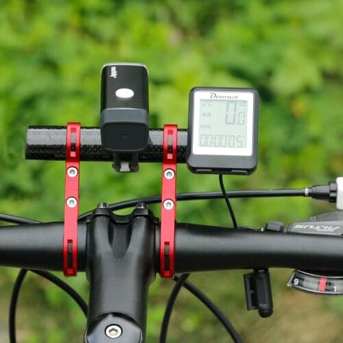 20CM aluminum alloy carbon bicycle handlebar extender mountain bike bicycle front light bracket lamp flashlight accessories