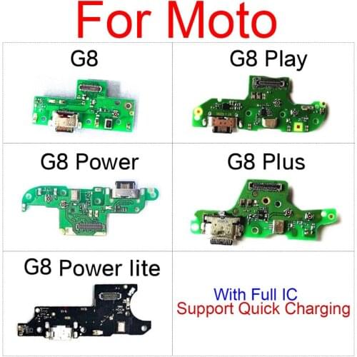 Charger Jack Port Board For Motorola Moto G8/G8 Play/G8 Plus G8+/G8 Power/G8 Power Lite USB Charging Dock Connector Board Parts