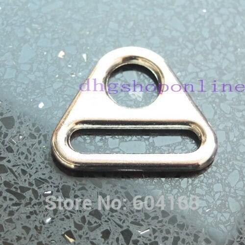 100 Pcs 1" 1.5" 25mm 38mm Adjuster triangles with bar Swivel Clip D Ring buckle Solid cast Wholesale