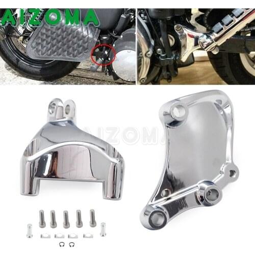 2PCS Chrome Motorcycle Foot Peg Footrest Mounting Spacer Kit Aluminum For Harley Sportster Iron 883 1200 XL Custom 2014-2021