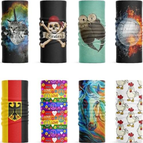 2020 Fashion Women DIY Headscarf Neck Gaiter Summer Sports UV Mask Headdress Tubular Mask Hijab Scarf Bandana braga cuello buffe