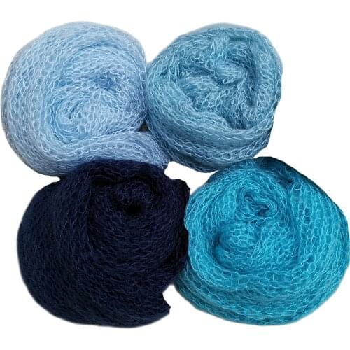 New 5pcs Pack Stretch New Photography Props Newborn Photography Blanket Baby Mohair Wraps Newborn Accessories Baby Photo Props