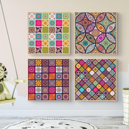 Diamond Painting 5D DIY Religion Mandala Cross Stitch Kit Diamonds Embroidery Full Round Drill Diamond Mosaic Home Decoration