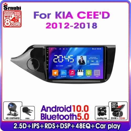 Android 10.0 For KIA Cee'd CEED JD 2012-2018 2din IPS GPS Navigation Bluetooth Car Radio Multimedia Video Players 4G+64G DSP RDS