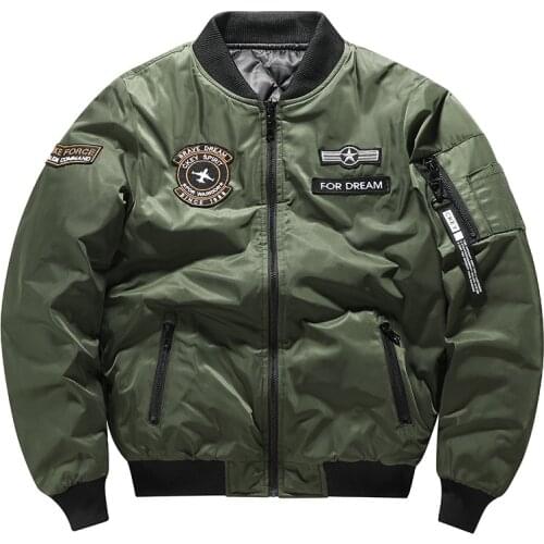 Brand Bomber Jacket Men Fashion Flight Pilot Jackets Keep Warm Cotton Liner Windproof Coats Hip Hop Streetwear Plus Size 6XL 7XL