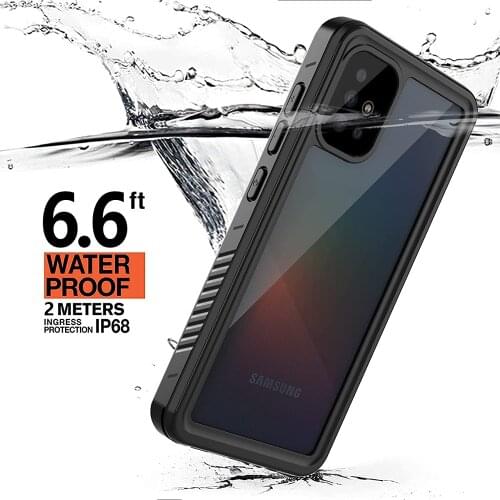 Waterproof Phone Cases for Samsung Galaxy S21 Note 20 Ultra A51 5G Cover Screen Protector Float Strap Phone Case for S20Plus A51