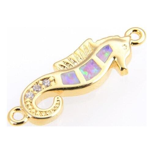 Color Opal Marine Life Small Hippocampus Accessories Shuanghuan DIY Handicrafts Exquisite Workmanship Accessories Wholesale